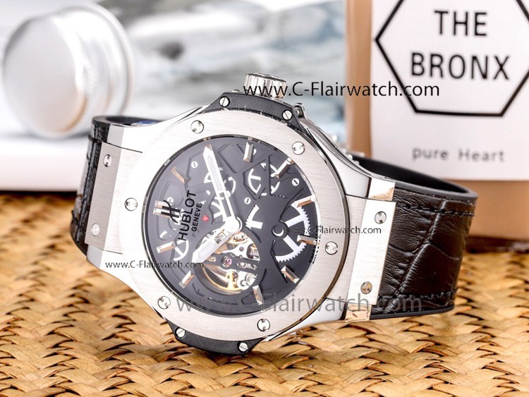 2019 Copy Hublot Big Bang Skeleton Dial Watches 45mm